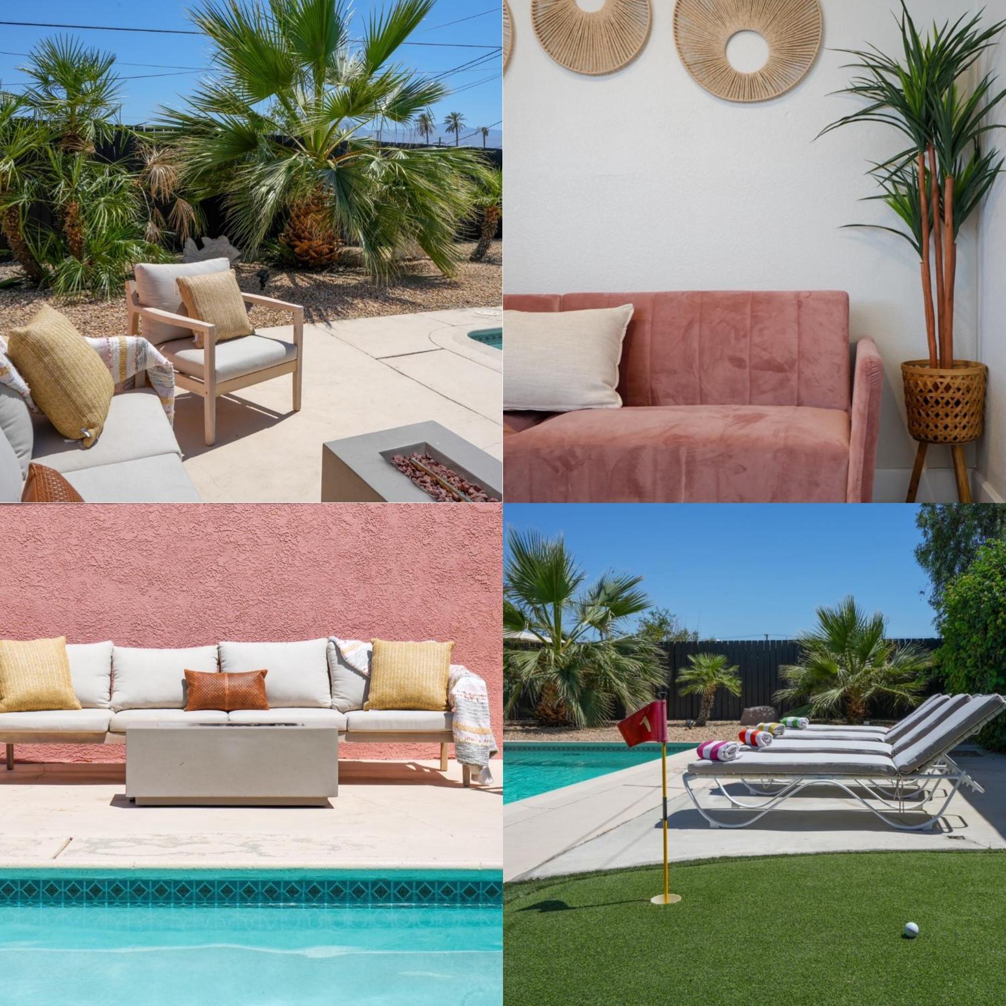 The Pink Cactus - Desert Retreat - Luxe Pool, Golf & Game Room Indio Zewnętrze zdjęcie